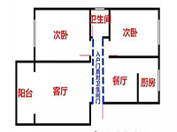 入戶門(mén)正對(duì)著衛(wèi)生間，客人來(lái)了太尷尬了